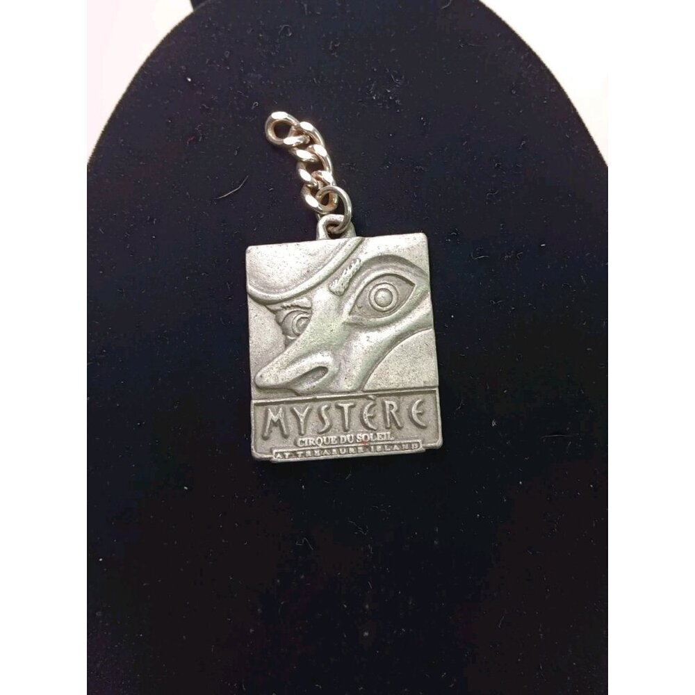 Cirque du Soleil Mystère Pewter Keychain  Vintage Original Show Souvenir